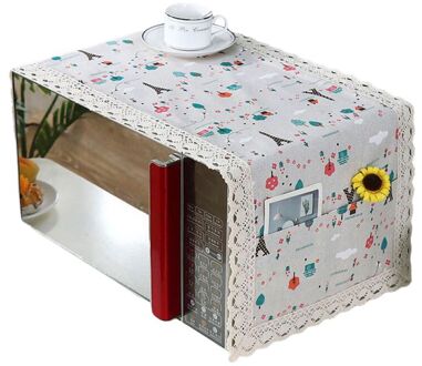 Magnetron Cover Bloem Taal Groene Oven Stofkap