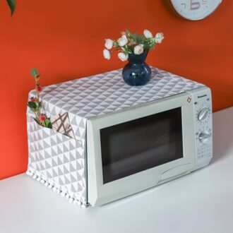 Magnetron Cover Met Kwastje Stofdicht Magnetron Cover Handdoek Elektrische Oven Bescherming Cover Keuken Accessoires