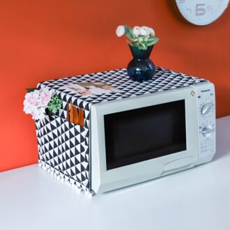 Magnetron Cover Met Kwastje Stofdicht Magnetron Cover Handdoek Elektrische Oven Bescherming Cover Keuken Accessoires