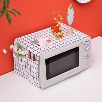 Magnetron Cover Met Kwastje Stofdicht Magnetron Cover Handdoek Elektrische Oven Bescherming Cover Keuken Accessoires