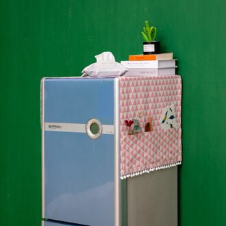 Magnetron Deksel Magnetron Afzuigkap Olie Stofkap Met Opbergtas Keuken Accessoires Levert Woondecoratie 70X170cm roze