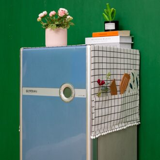 Magnetron Deksel Magnetron Afzuigkap Olie Stofkap Met Opbergtas Keuken Accessoires Levert Woondecoratie 70X170cm wit