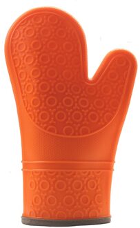 Magnetron Glove Heatproof Mitten Keuken Koken Mitt Insulated Antislip Bbq Handschoen Verdikking 1 Hand Beschermende Gereedschap Oranje