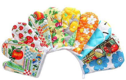 Magnetron Handschoen Keuken Tool Mitten Terylene Geïsoleerde Heatproof Antislip Bakken Handschoenen Verdikking 1 Pack