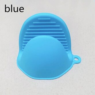 Magnetron Handschoen Non Stick Anti-Slip Grips Kom Pot Clips Keuken Gadget Accessoires Siliconen Bakken Ovenwanten blauw
