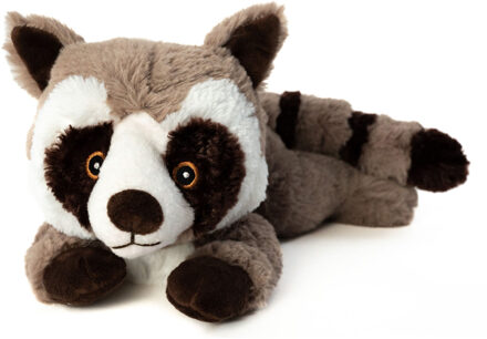 Magnetron Knuffel - Wasbeer - grijs - 30 cm - pittenzak - warmte knuffeldier