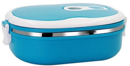 Magnetron Lunchbox Tarwestro Servies Voedsel Opslag Container Kinderen Kids School Office Draagbare Bento Box Lunch Tas blauw