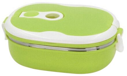 Magnetron Lunchbox Tarwestro Servies Voedsel Opslag Container Kinderen Kids School Office Draagbare Bento Box Lunch Tas groen