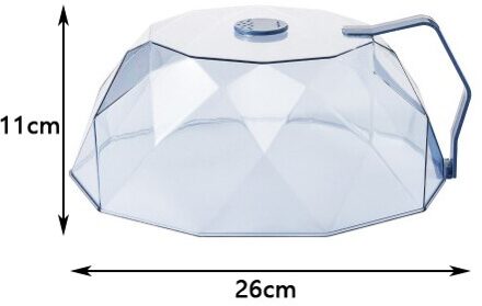 Magnetron Plaat Cover Ploetert Deksel Ploetert Guard Verwarming Olie-Proof Isolatie Voedsel Met Handvat Keuken Accessoires Gadgets Tool blauw Food covers