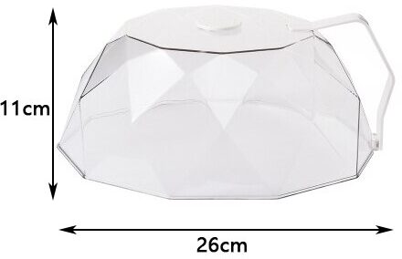 Magnetron Plaat Cover Ploetert Deksel Ploetert Guard Verwarming Olie-Proof Isolatie Voedsel Met Handvat Keuken Accessoires Gadgets Tool wit Food covers