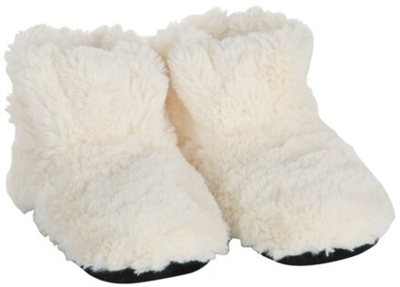 Magnetron Sloffen - cr?me - dames - maat 37 tot 40 - warmte pantoffels Creme