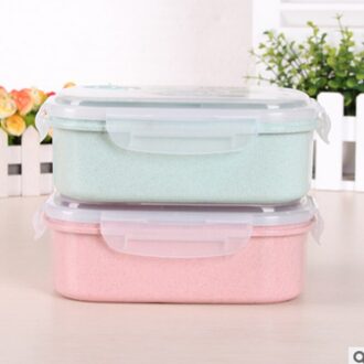 Magnetron speciale lunchbox creatieve milieubescherming divisie studenten eten doos lekkage preventie Roze