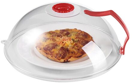 Magnetron Splatter Cover, Magnetron Cover Voor Voedsel Bpa Gratis, Magnetron Plaat Cover Guard Deksel Met Stoom Openingen JA55 Rood