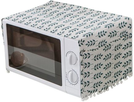 Magnetron Stofkap Magnetron Handdoek Decoratieve Oven Beschermende Kap (Groene Korenaar Patroon)