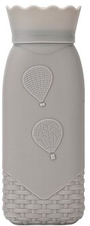 Magnetron Verwarming Fles Milieu Siliconen Transparante Water Bag Met Knit Cover, & Cold Therapieën grijs