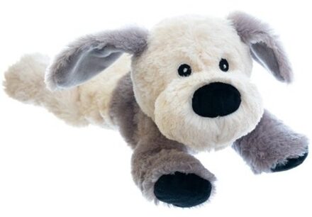 Magnetron warmte knuffel hond/puppy 18 cm - Opwarmknuffels Multikleur