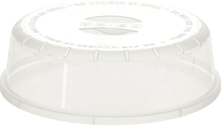 Magnetrondeksel/afdekschaal D24 - transparant - kunststof - 24 x 7 cm