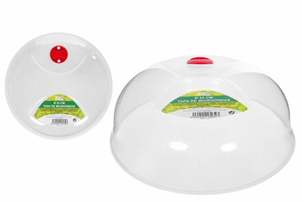 Magnetrondeksel/afdekschaal - transparant - kunststof - D25 x H12 cm