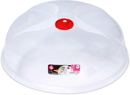 Magnetrondeksel/afdekschaal - transparant - kunststof - D26 x H10 cm