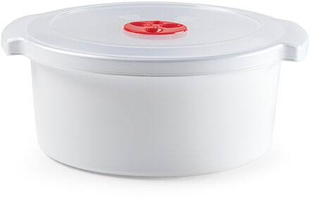 Magnetronschaal met deksel - 3 liter - 25x23x10 cm - magnetronbakje