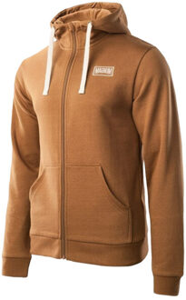 Magnum Heren force full zip hoodie - maat M Bruin