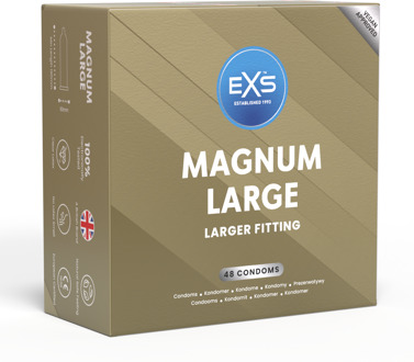Magnum Large Condooms (60mm) 48 stuks Transparant - 60 (omtrek 12-13 cm)