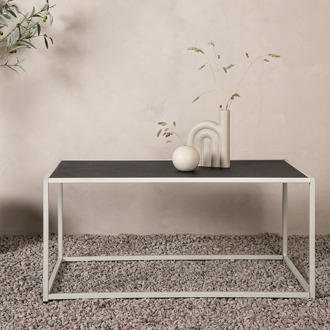 Magnus metalen tuin salontafel grijs - 110 x 60 cm