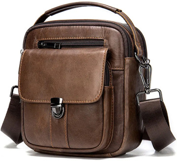 MAHEU Mini Shoulder Bag Genuine Leather Small Crossbody Bag Outdoor Phone Pouch Bag Single Shoulder Sling Bag Leather Pouch