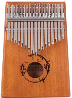 Mahonie Hout Duim Vinger Piano Vinger Guard 17 Toetsen Kalimba Met Tuning Hamer Voor Muziek Liefhebbers Spelen Accessoire gras