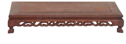 Mahonie Houtsnijwerk Ambachtelijke Artikelen voor Base Wenge Bloempot Plank van Boeddha Mammon Base