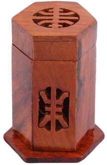 Mahonie Palissander Tandenstoker Houders Massief Houten Uitgeholde Tandenstoker Houder Creatieve Tandenstoker Box Thuis Tafeldecoratie stijl 3