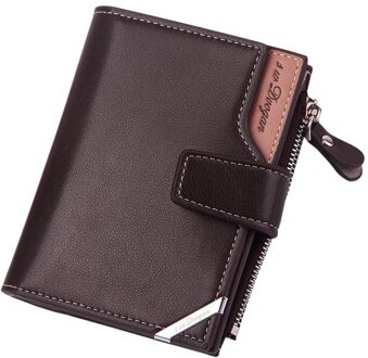 Maison Fabre Mode Mannen Effen Kleur Lange Lederen Portemonnee Retro Vintage Stijl Kaart Tas Portemonnee Mannen bruin