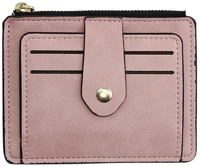Maison Fabre Portemonnee Vrouwen Mode Portemonnee Kleine Pocket Zip Lederen Portemonnee Portemonnee Voor Creditcards roze