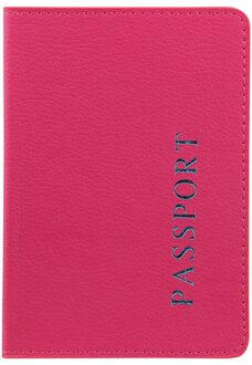 Maison Fabre zak paspoort pakket man vrouw houder kaarthouder portefeuilles card portemonnee effen kleur lederen paspoorthouder heet roze