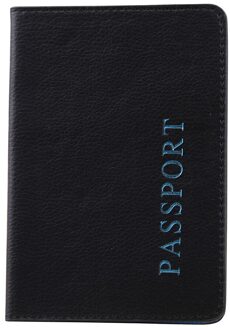 Maison Fabre zak paspoort pakket man vrouw houder kaarthouder portefeuilles card portemonnee effen kleur lederen paspoorthouder zwart