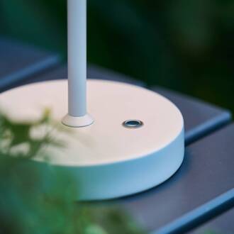 Maison LED accu-tafellamp IP44 zandwit