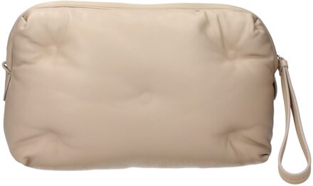MAISON MARGIELA Beige Leren Clutch Tas