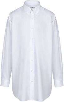MAISON MARGIELA Biologisch Wit Oxford Overhemd Maison Margiela , White , Heren - M,S