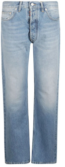 MAISON MARGIELA Blauwe Straight-Leg Jeans Maison Margiela , Blue , Heren - W31,W32,W30,W34,W33