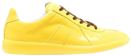 MAISON MARGIELA Gele Glossy Sneakers Maison Margiela , Yellow , Dames - 37 Eu,39 EU