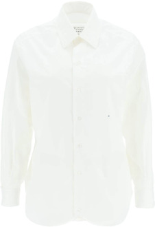 MAISON MARGIELA Klassieke Witte Button-Up Overhemd Maison Margiela , White , Dames - S