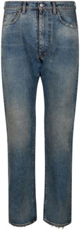 MAISON MARGIELA Lichtblauwe Katoenen Jeans met Lage Taille Maison Margiela , Blue , Heren - W31,W29,W30