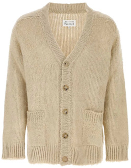 MAISON MARGIELA Luxe Gebreide Cardigan voor Heren Maison Margiela , Beige , Heren - XS