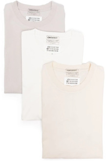 MAISON MARGIELA MultiColour Biologisch Katoenen T-shirts en Polos Maison Margiela , Multicolor , Heren - Xl,L,M,S