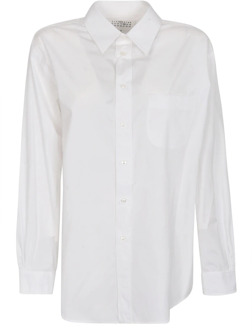 MAISON MARGIELA Optisch witte katoenen lange blouse Maison Margiela , White , Dames - L,M