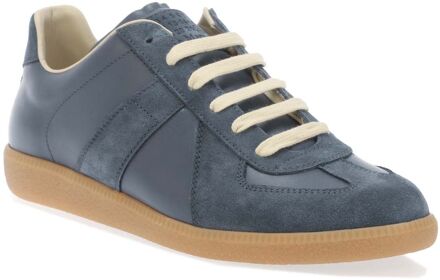 MAISON MARGIELA Replica sneaker van kalfsleer met suède details Wit - 40