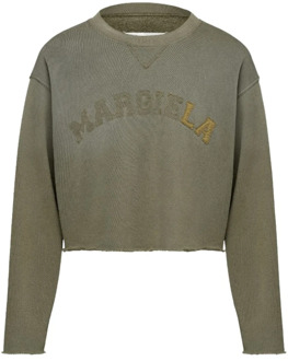 MAISON MARGIELA Retro Logo Patch Sweatshirt Maison Margiela , Green , Dames - M,S