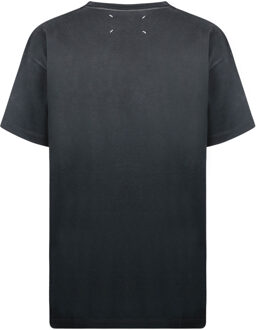 MAISON MARGIELA Reverse Logo Katoenen T-shirt - maat M Donkergrijs