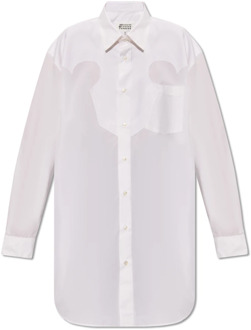 MAISON MARGIELA Ruw afgewerkte shirt Maison Margiela , White , Dames - M,S,Xs