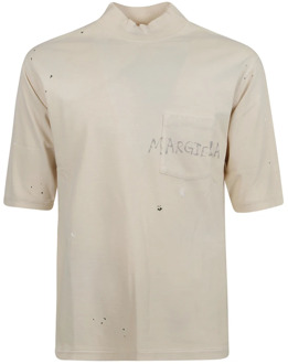 MAISON MARGIELA Stijlvolle T-shirts en Polos Maison Margiela , Beige , Heren - L,M,S,Xs